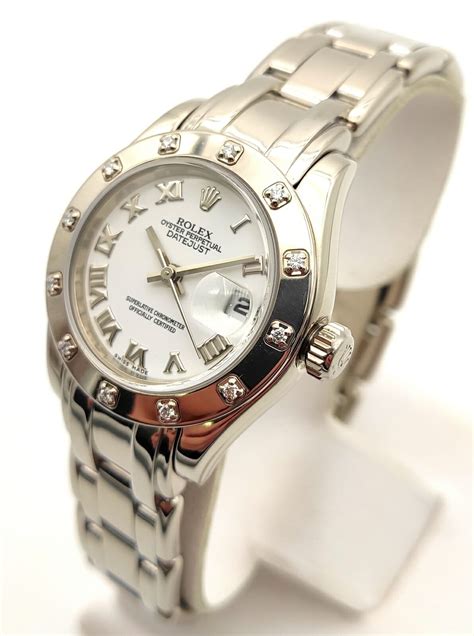 what size is older rolex women's pearl master